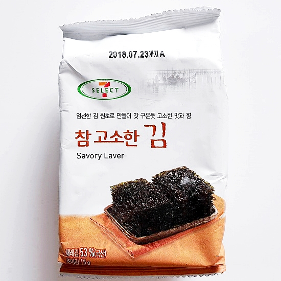 7select セブンイレブン 韓国海苔  韓国のり Savory Laver 참고소한 김 5g