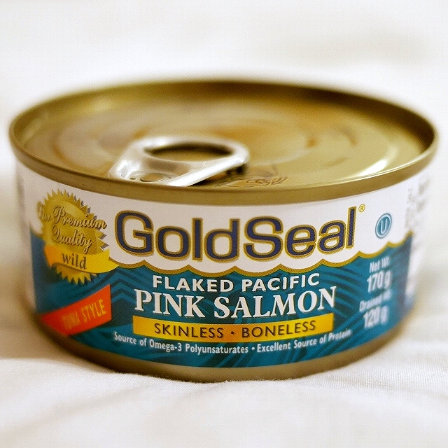 Gold Seal FLAKED PACIFIC PINK SALMON 皮なし・骨なし ピンクサーモン缶詰