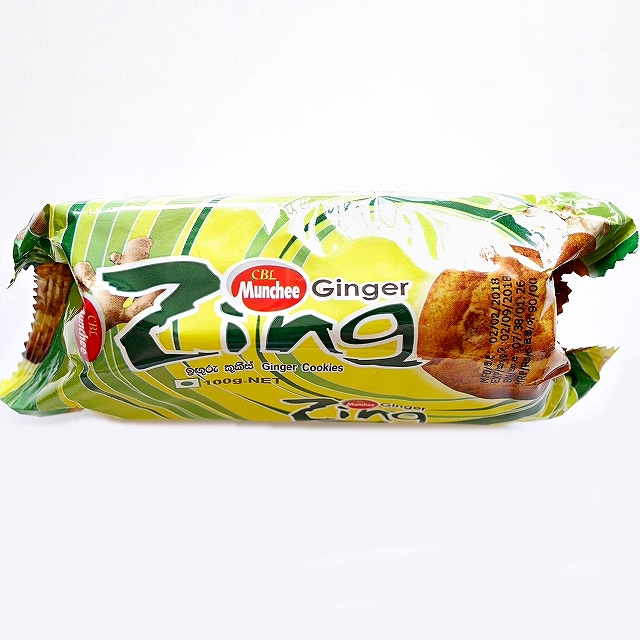 Munchee Zing ジンジャークッキー Ginger Cookies 100g
