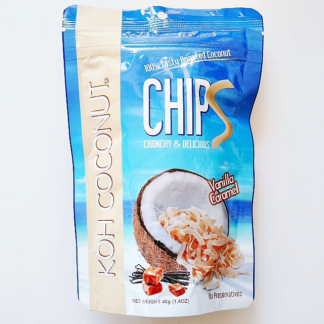 KOH COCONUT ココナッツチップス バニラキャラメル CHIPS 40g