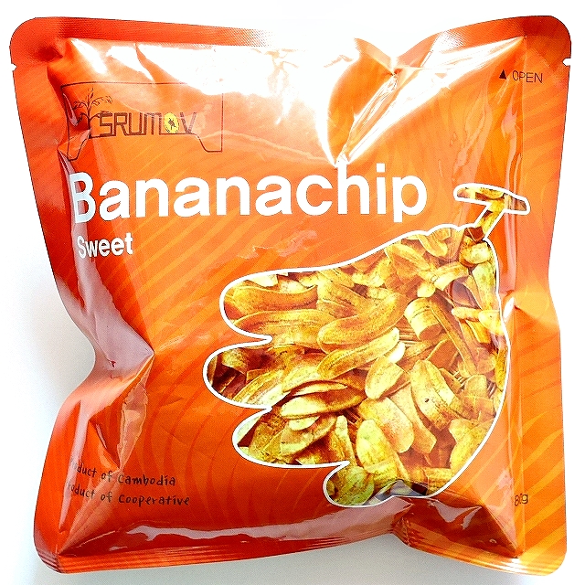 SRUMOV バナナチップス スイート Bananachip Sweet 80g