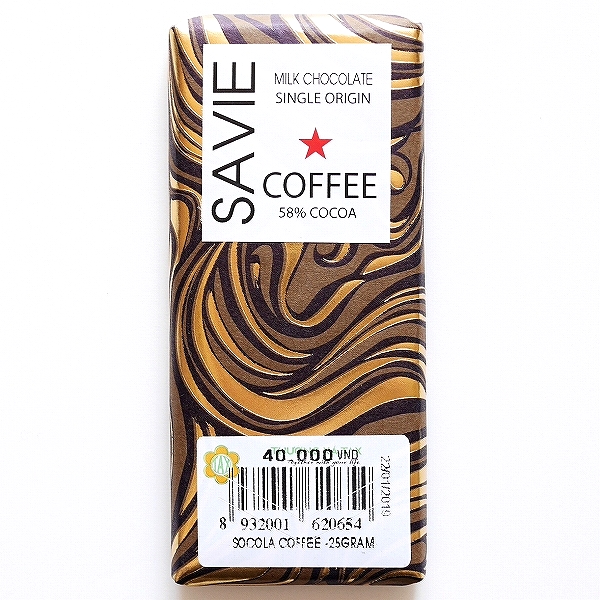 SAVIE サヴィ ミルクチョコレート シングルオリジン コーヒー COFFEE 58％ ココア 25g