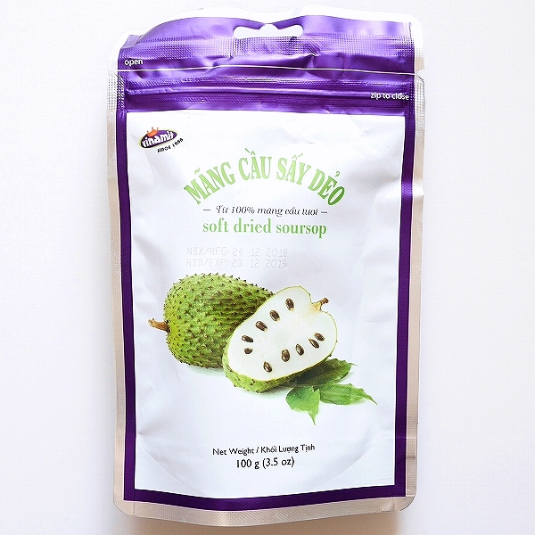 vinamit ドライサワーソップ soft dried soursop MANG CAU SAY DEO 100g