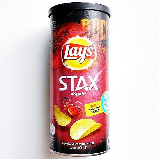 レイズ　Lay's　ポテトチップス　スタックス　STAX　カニ味　Краб