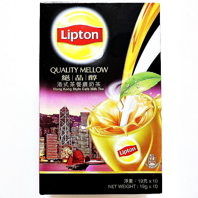 リプトン　Lipton　絶品醇港式茶餐廳奶茶　香港式ミルクティー　19g×10　インスタントミルクティー