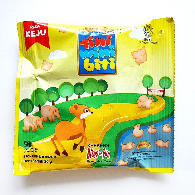SOBISCO tini wini biti RASA KEJU　動物ビスケット　クッキー　チーズ味　20g