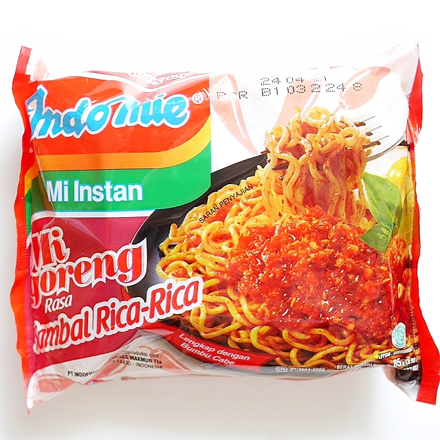 Indomie Mi goreng Sambal Rica-Rica　インドミー　ミーゴレン　サンバルリチャリチャ味