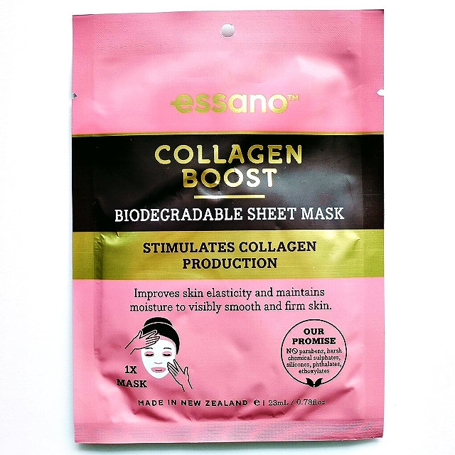 essano COLLAGEN BOOST　エッサーノ　コラーゲンブーストバイオディグレーダブルシートマスク