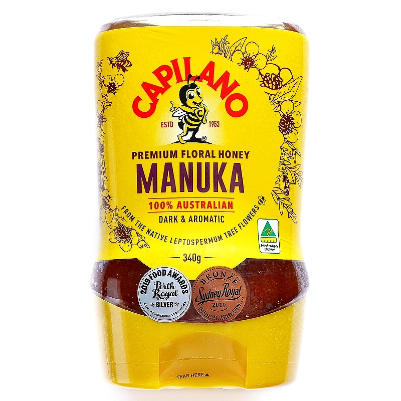 CAPILANO MANUKA HONEY　カピラーノ　マヌカハニー　逆さボトル　340g