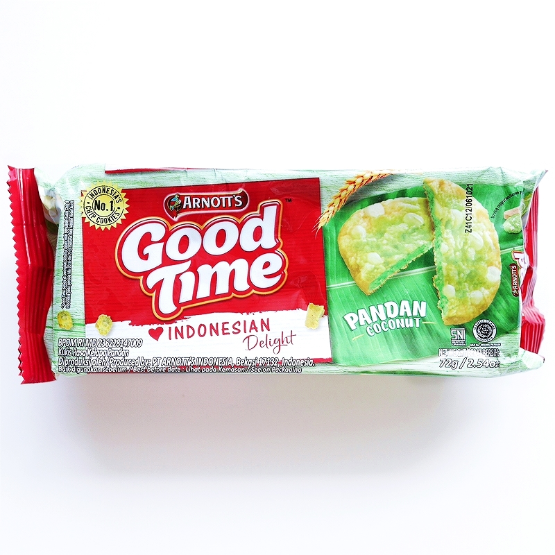 アーノッツ　グッドタイム　パンダンココナッツ　Arnott's Good Time Pandan Coconut 72g