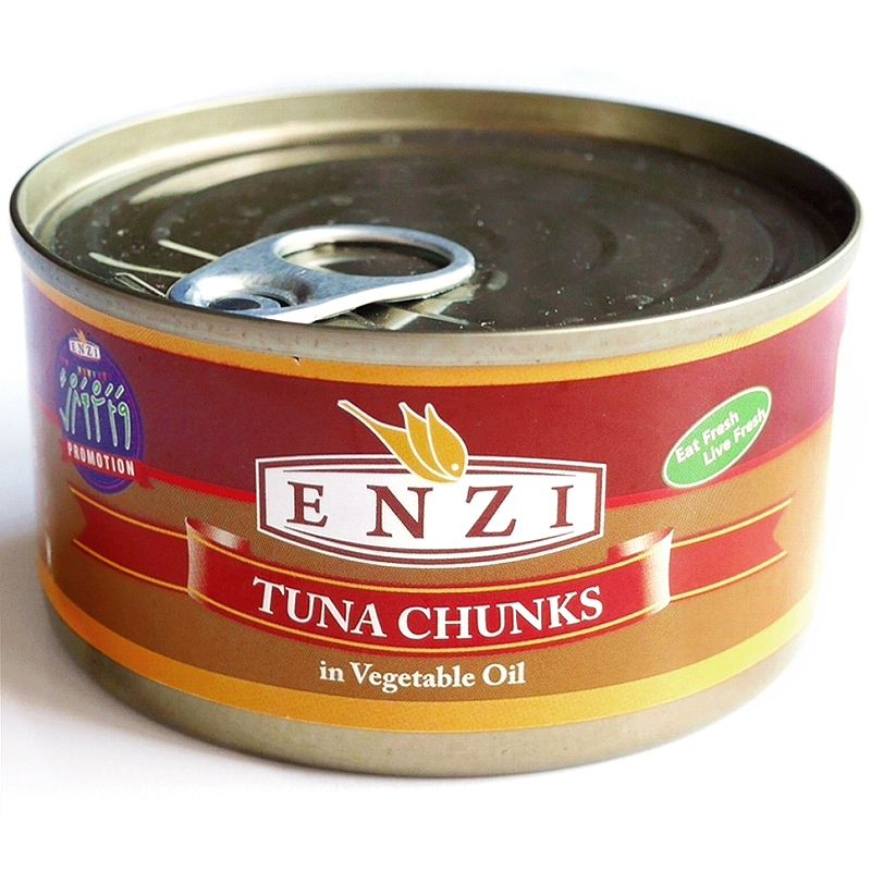 ENZI TUNA CHUNKS in Vegetable Oil　ツナチャンク　ツナのオイル漬け