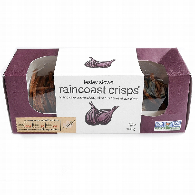 レズリーストウ　レインコーストクリスプ　フィグ＆オリーブ　lesley stowe raincoast crisps