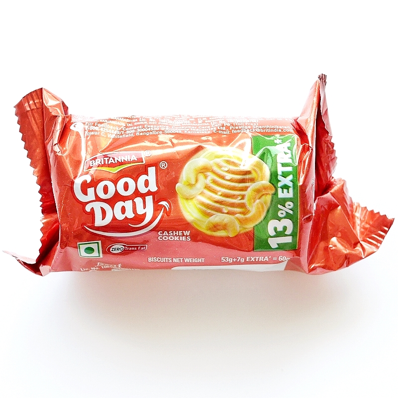 BRITANNIA Good Day CASHEW COOKIES　ブリタニア　グッディ　カシューナッツクッキー　60g