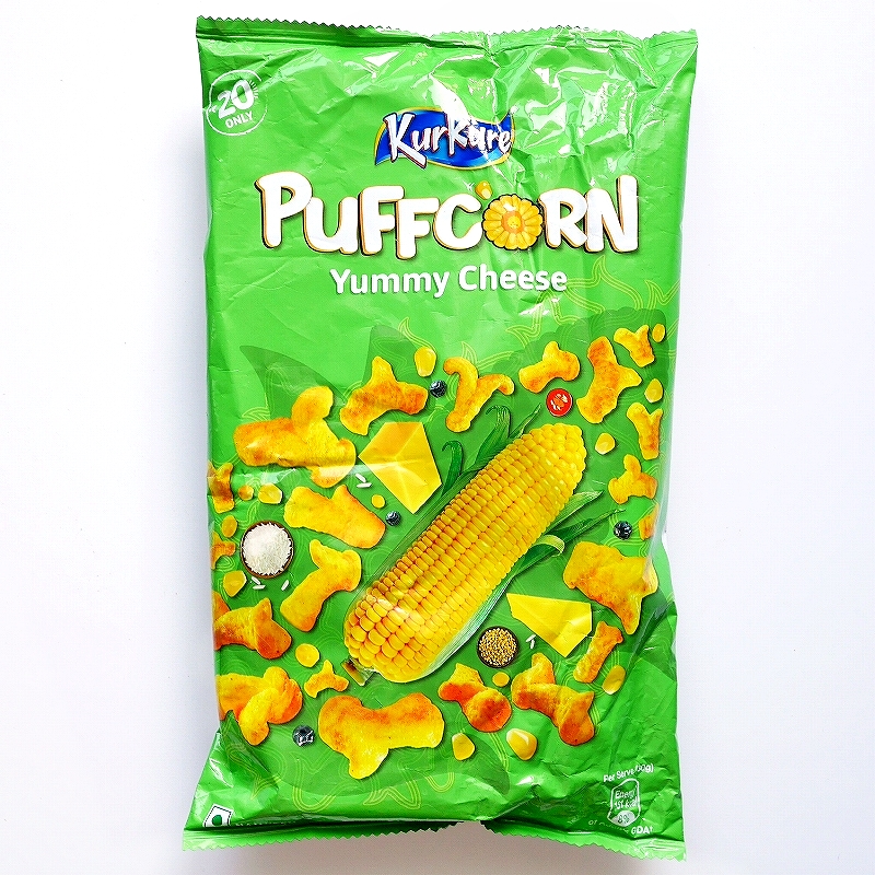 KurKure PUFFCORN Yummy Cheese　クルクレ　パフコーン　ヤミーチーズ味　55g