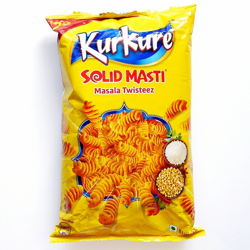 KurKure SOLID MASTI Masala Twisteez　クルクレ　ソリッドマスティ　マサラツイスティーズ