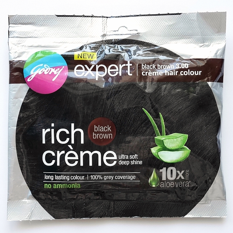 godrej expert rich creme　ゴドレジ　リッチクリームヘアカラー　ブラックブラウン