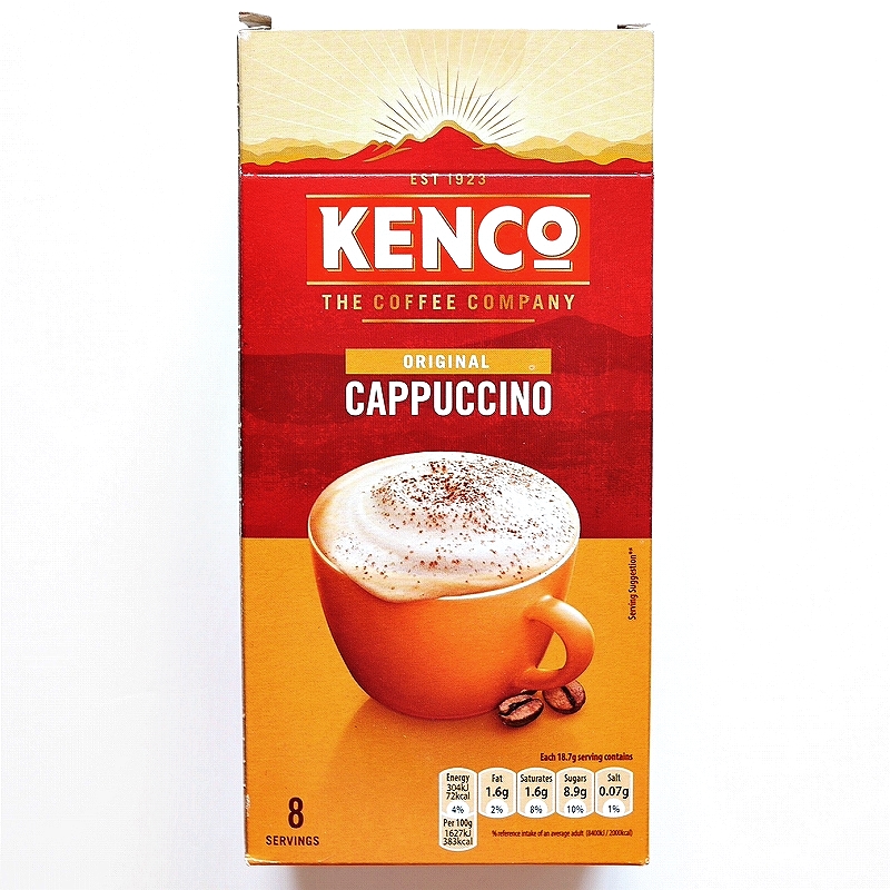 KENCO　インスタントカプチーノコーヒー　オリジナル　8袋　Kenco Cappuccino Coffee