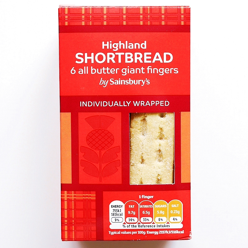 セインズベリーズ　ハイランドショートブレッド　6本入り　Sainsbury's Highland SHORTBREAD