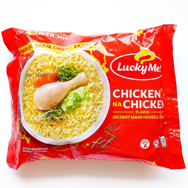 ラッキーミー　チキン　インスタント麺　マミヌードル　Lucky Me! Chicken na Chicken mami