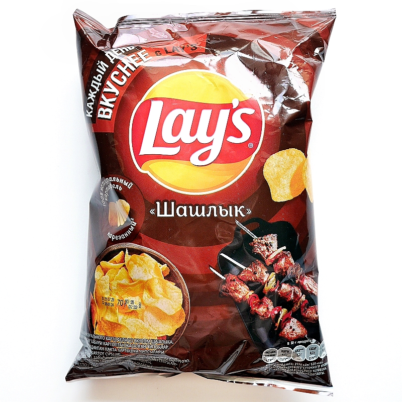 レイズ　ポテトチップス　シャシリク味　Lay's Шашлык 70g