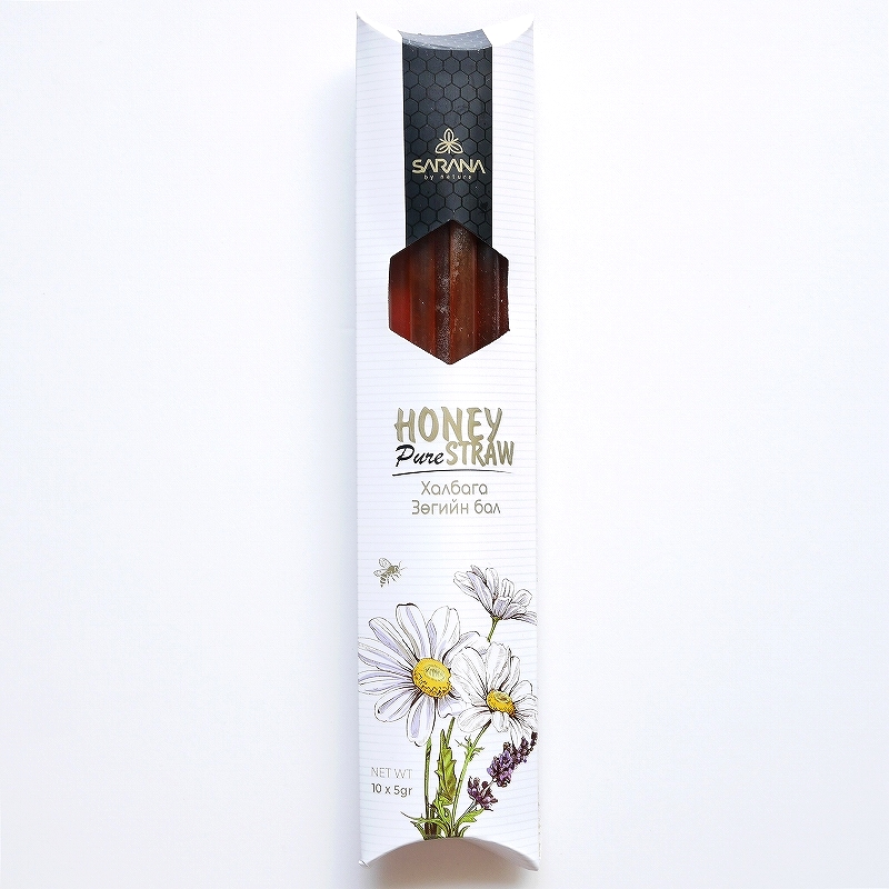 SARANA GOODS HONEY Pure STRAW　ハニーピュアストロー　スティック型蜂蜜　モンゴルそば蜂蜜