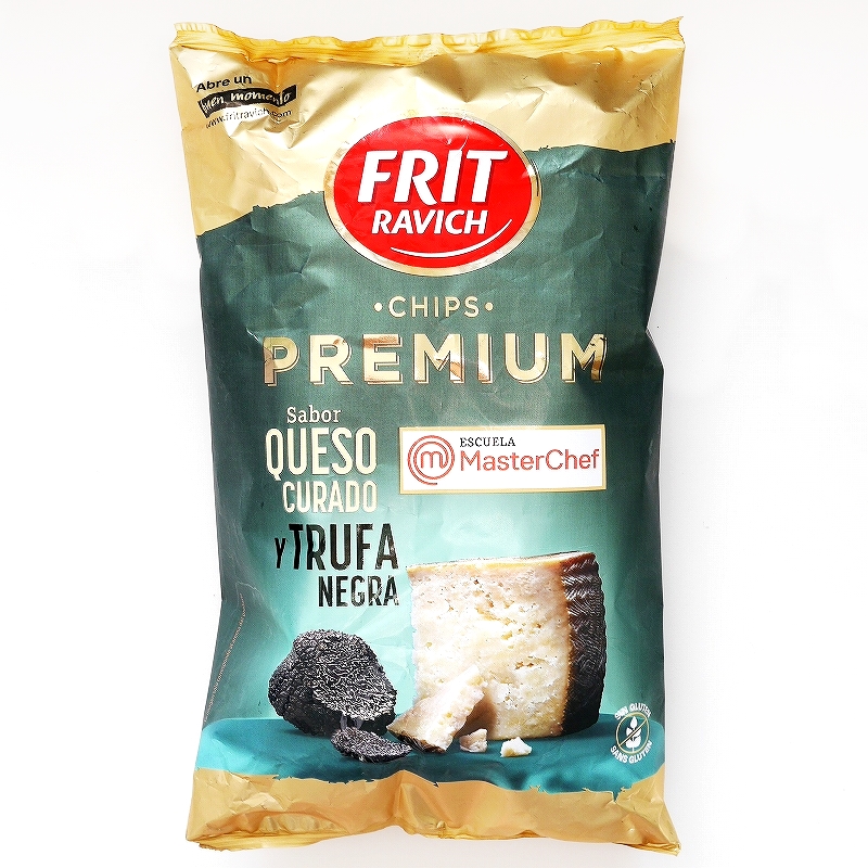 ポテトチップスプレミアム　熟成チーズと黒トリュフ味　Frit Ravich Queso Curado Trufa