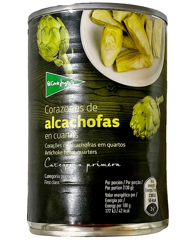 エル・コルテ・イングレス　アーティチョークの芯の缶詰　Corazones de Alcachofas
