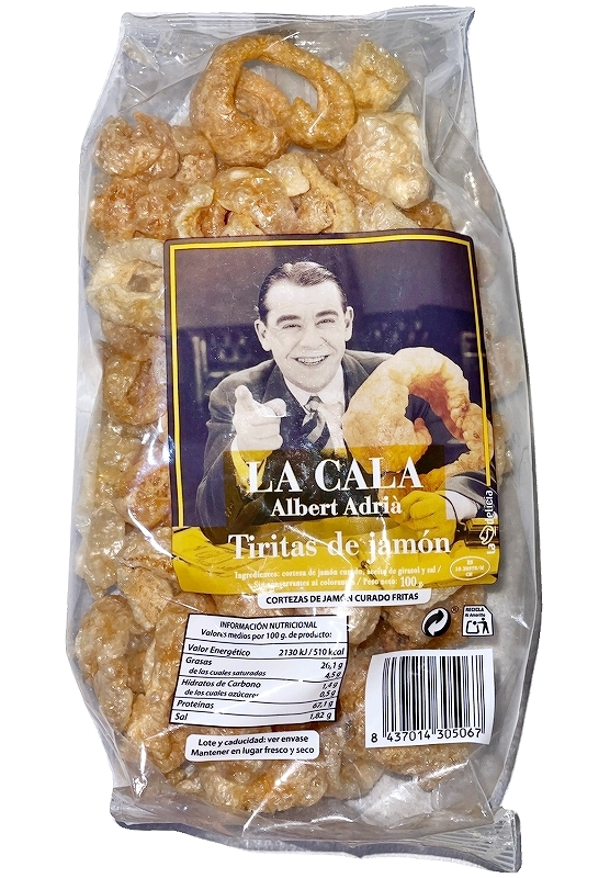 LA CALA Albert Adrià Tiritas de jamón　豚の皮チップス　生ハムチップス