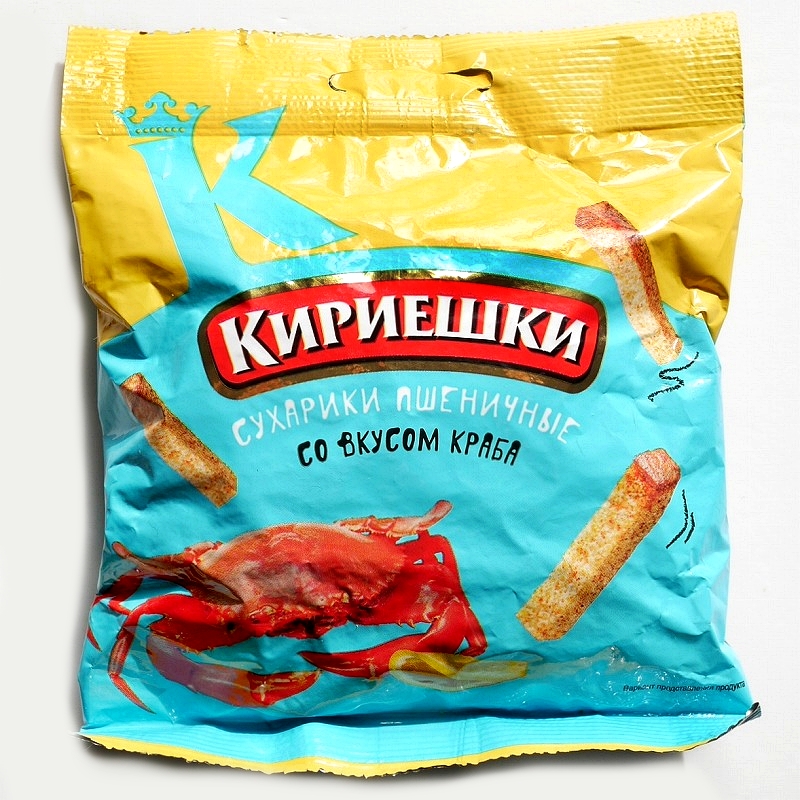 キリエシキ　キリエシュキ　カニ味　40g　КИРИЕШКИ сухарики со вкусом краба
