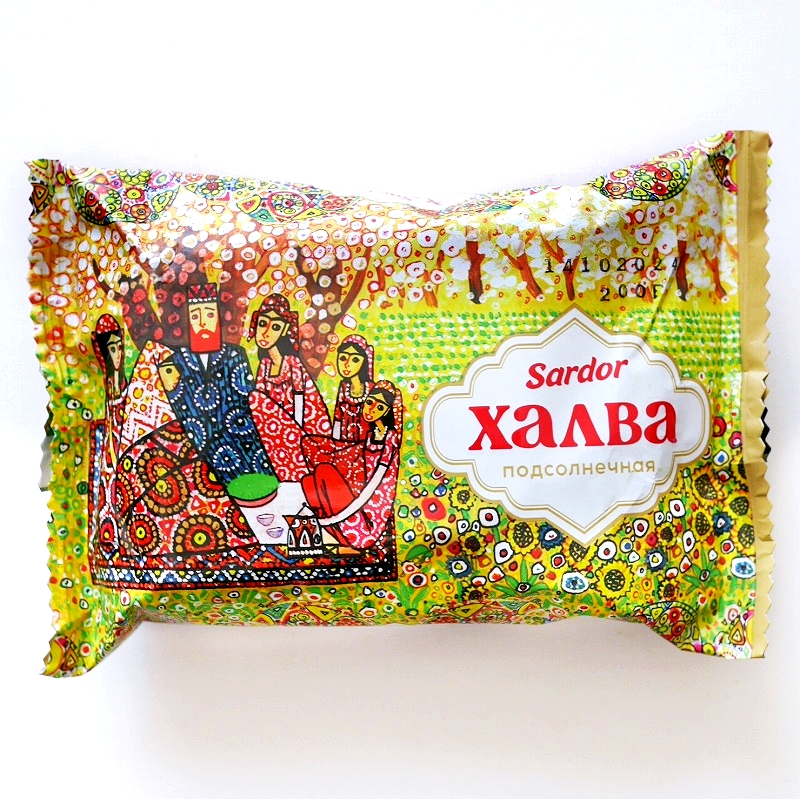 Sardor халва подсолнечная　ひまわりの種入りひまわりハルヴァ　200g
