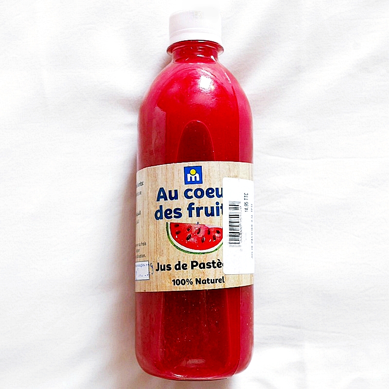 Marjane Au coeur des fruits Jus de Pasteque　マルジャン　スイカジュース