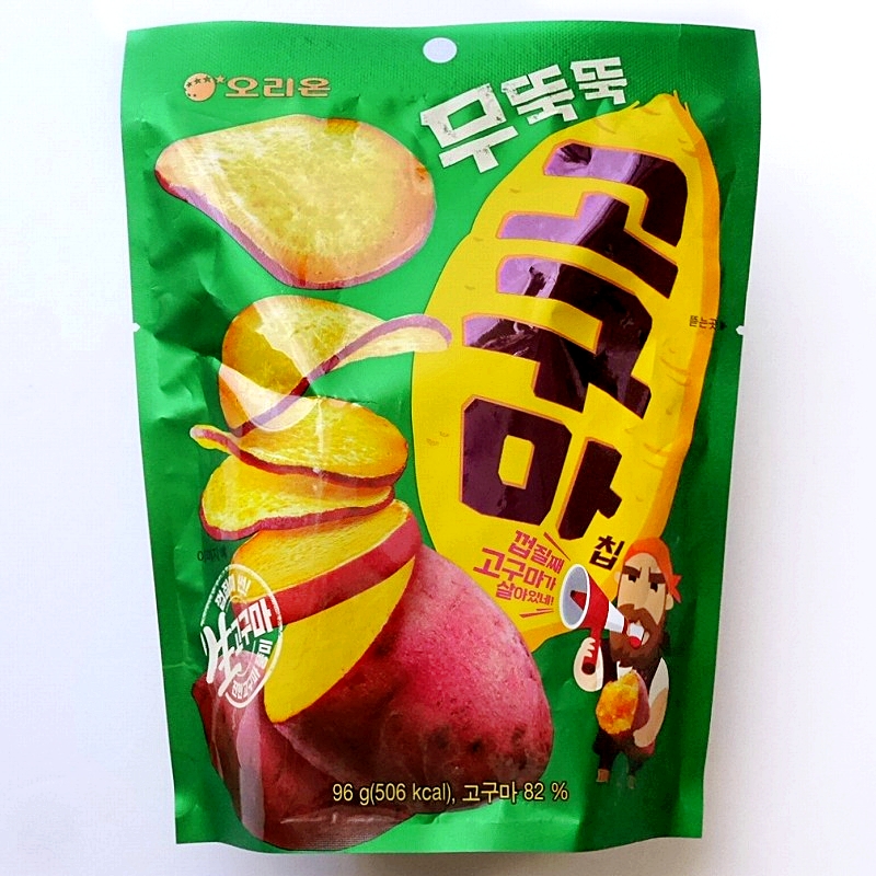 オリオン　無愛想さつまいもチップス　96g　무뚝뚝고구마칩