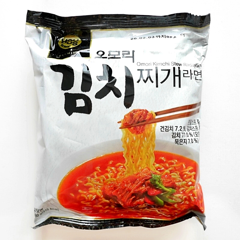 Paldo　GS25　オモリ　キムチチゲラーメン　インスタントラーメン