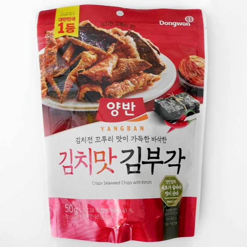 Dongwon　ドンウォン　ヤンバン　キムブガク　のり天　キムチ味