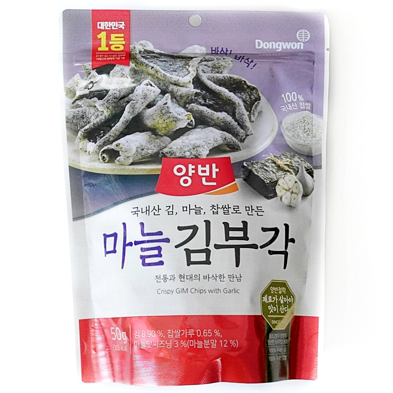 Dongwon　ドンウォン　ヤンバン　キムブガク　のり天　ガーリック味