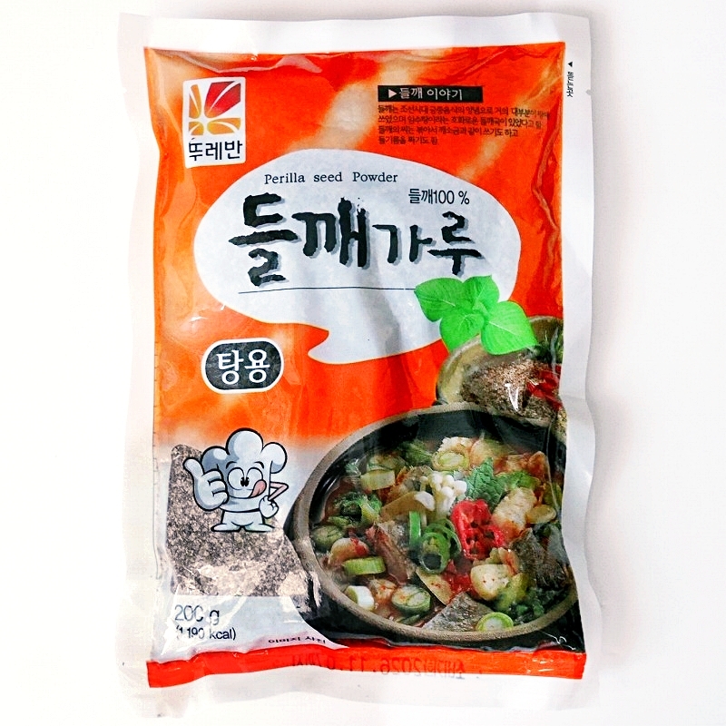 トレバン　えごまパウダー　えごま100%　エゴマの粉　汁物用　200g　뚜레반　들깨가루　탕용