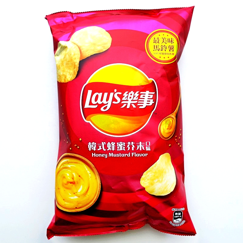 Lay's レイズ ポテトチップス 韓式蜂蜜芥末口味 80g 樂事 ハニーマスタード味