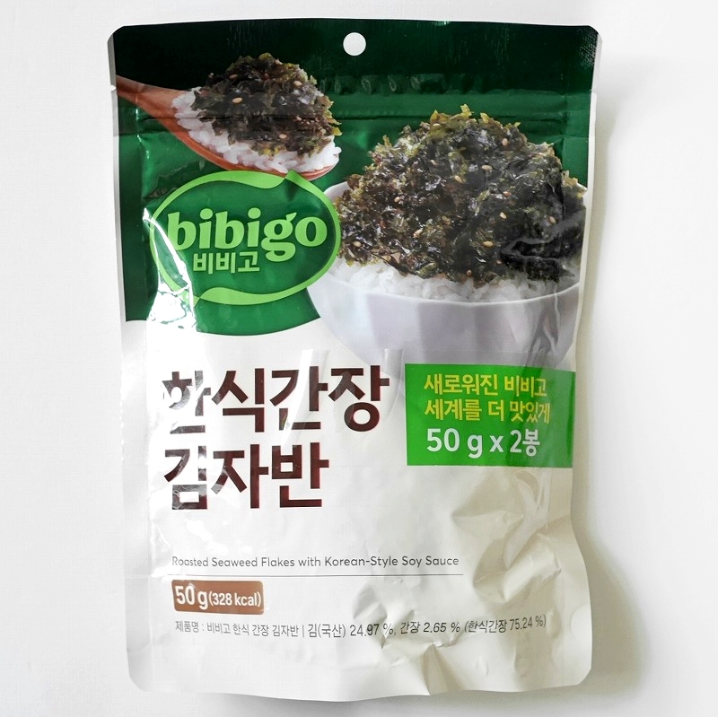 ビビゴ　bibigo　かけて食べる韓国のり　韓国のりふりかけ　韓国醤油　韓式醤油　キムジャバン　50g