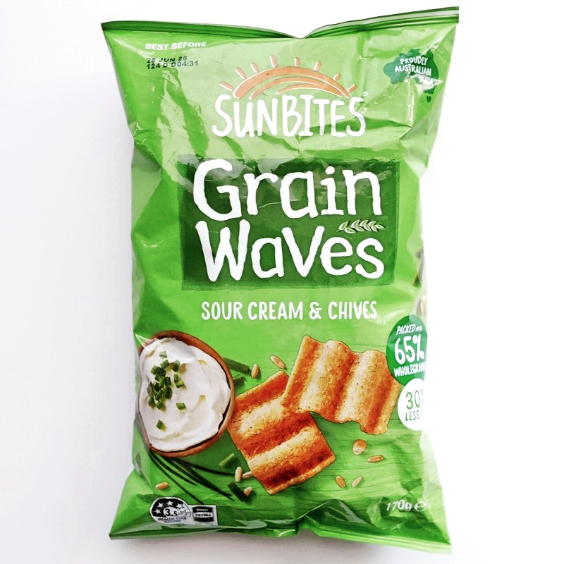 サンバイツ　グレインウェーブス　サワークリーム＆チャイブ　SUNBITES Grain Waves SOUR CREAM