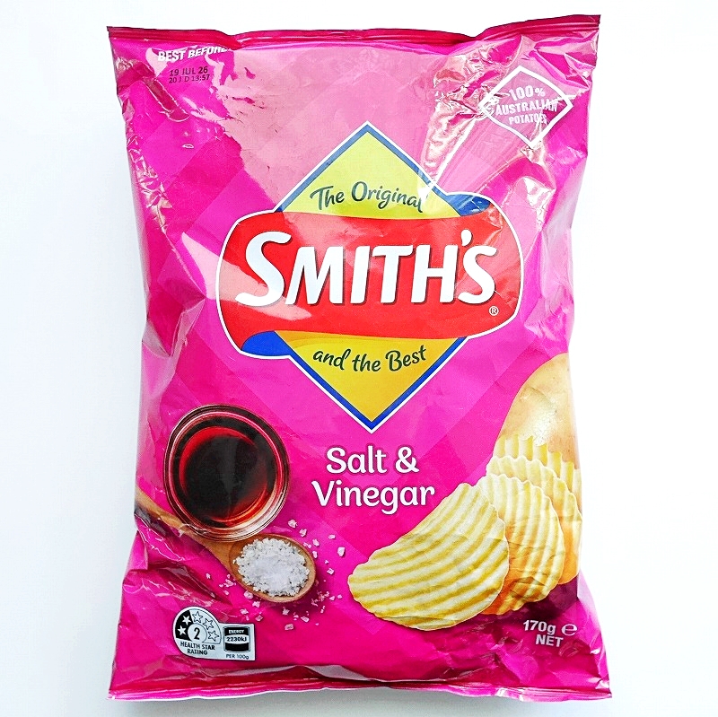 スミス　ソルト＆ビネガー　ポテトチップス　SMITH'S Salt & Vinegar