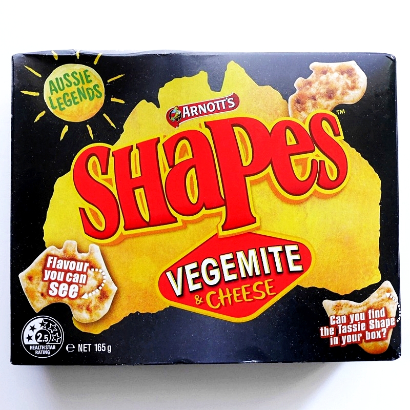 アーノッツ　シェイプス　ベジマイト＆チーズ　スナック　ARNOTT'S Shapes VEGEMITE & CHEESE
