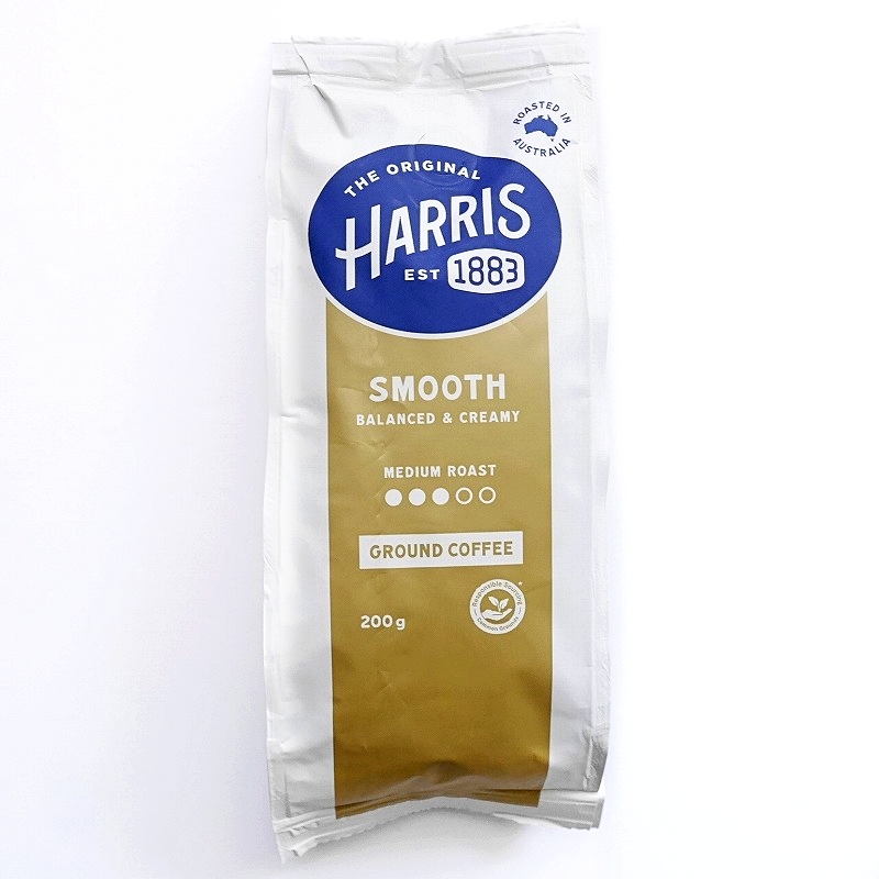 ハリスコーヒー　スムース　ミディアムロースト　粉　200g　HARRIS SMOOTH