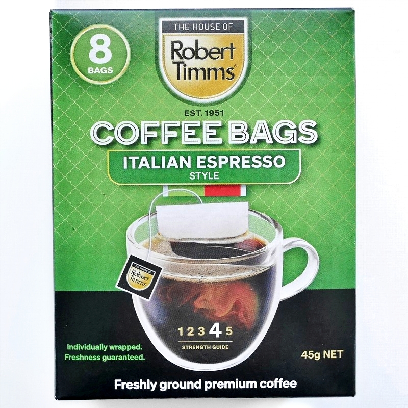 ロバートティムズ　コーヒーバッグ　イタリアンエスプレッソ　８袋入り　Robert Timms COFFEE BAGS