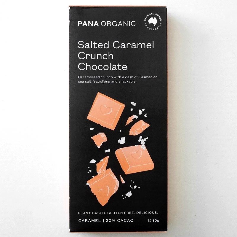 パナオーガニック　ソルテッドキャラメルクランチチョコレート　PANA ORGANIC Salted Caramel
