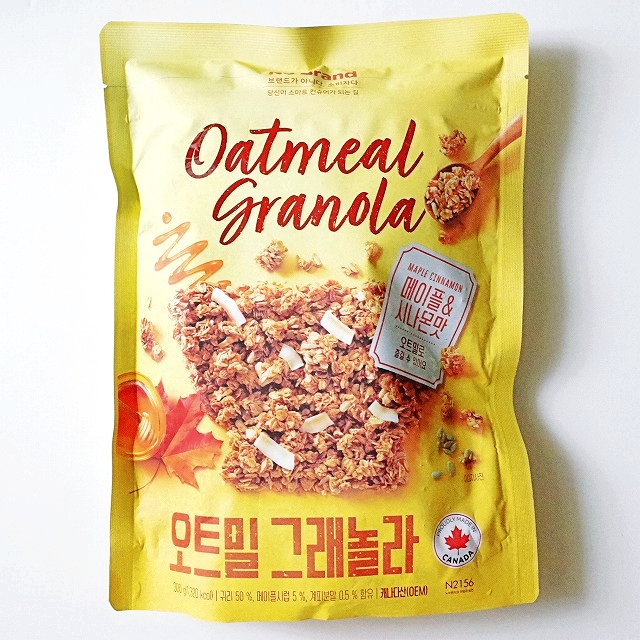 No Brand　オートミールグラノーラ　メープル＆シナモン味　300g　Oatmeal Granola
