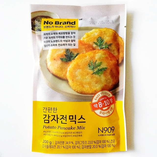 No Brand　じゃがいもチヂミミックス　カムジャジョン　カムジャチヂミ粉　ポテトパンケーキミックス　200g