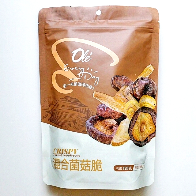 ole　オーレ　混合菌菇脆　ミックスきのこチップス　きのこスナック　しいたけスナック　128g