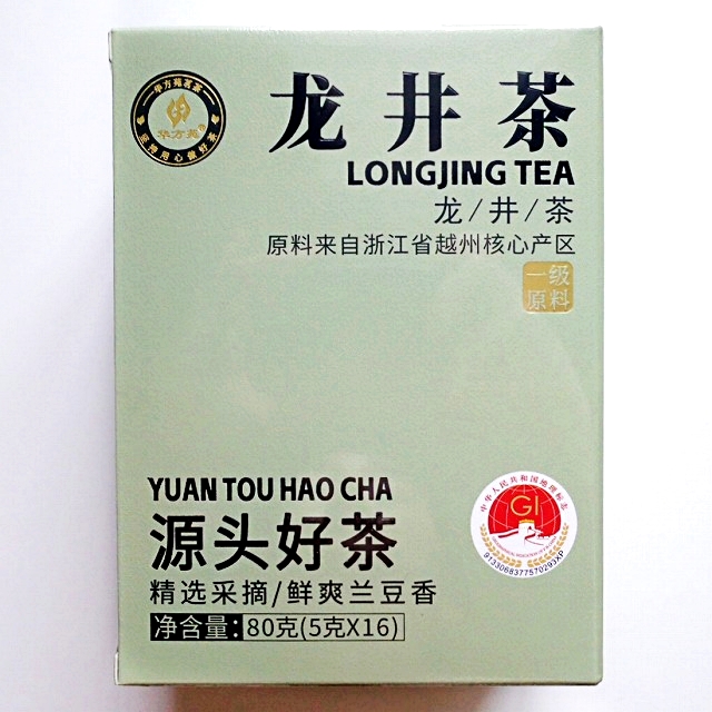 华方苑　龙井茶　華方苑　龍井茶　LONGJING TEA　ロンジン茶　源头好茶　80g（5g×16）