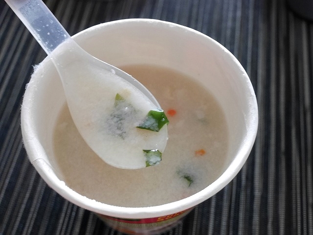 クノール インスタントおかゆ お粥 ブタと海藻 Knorr CUP JOK Pork and Seaweedの口コミ
