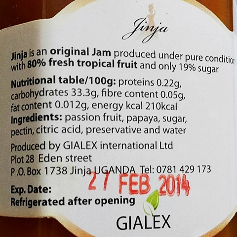 GIALEX Jinja パッションフルーツジャム 450g 80%フルーツ passion fruit jamの口コミ